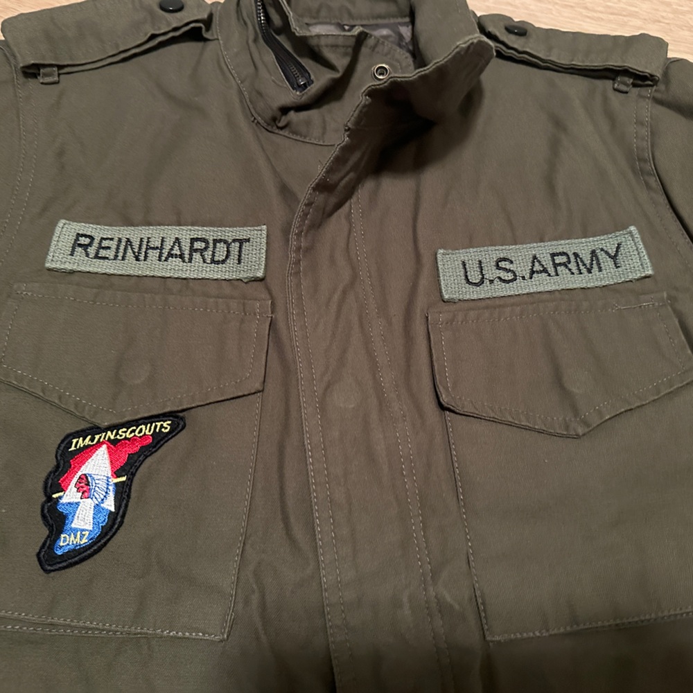 US army jacket John Lennon Quilted lining - Picture 2 of 10